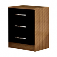 Mesa de Cabeceira Gundai 3 GV Imbuia e Preta Mesa de Cabeceira Gundai 3 GV Imbuia e Preta