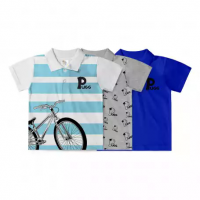 Kit 3 Polos Infantil Bicicleta Branco - Pugg Kit 3 Polos Infantil Bicicleta Branco - Pugg