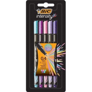 Caneta Hidrográfica Extra Fina - BIC Intensity - 0.4 mm - 5 Cores Tons Pastel Caneta Hidrográfica Extra Fina - BIC Intensity - 0.4 mm - 5 Cores Tons Pastel