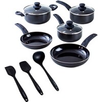 Conjunto de Panelas Happy Day Cinza Chumbo 5 peças + Conjunto de Utensílios 3 peças - La Cuisine Conjunto de Panelas Happy Day Cinza Chumbo 5 peças + Conjunto de Utensílios 3 peças - La Cuisine