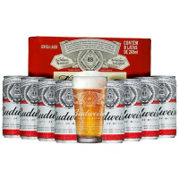 Kit Cerveja Budweiser American Standard Lager - 269ml Cada 8 Unidades com 1 Copo Kit Cerveja Budweiser American Standard Lager - 269ml Cada 8 Unidades com 1 Copo