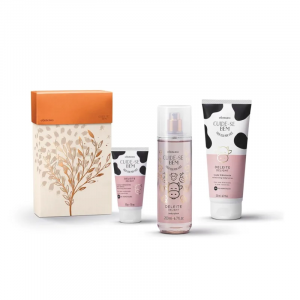 Kit Presente Cuide-se Bem Deleite: Loção Desodorante Hidratante 200ml + Body Splash 200ml + Creme para Mãos 50g Kit Presente Cuide-se Bem Deleite: Loção Desodorante Hidratante 200ml + Body Splash 200ml + Creme para Mãos 50g