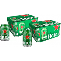 Cerveja Heineken Lager - Pack 24 Latas de 350ml Cerveja Heineken Lager - Pack 24 Latas de 350ml