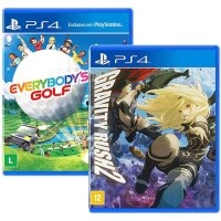 Jogos Kit Gravity Rush 2 + Everybodys Golf - PS4 Jogos Kit Gravity Rush 2 + Everybodys Golf - PS4
