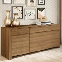 Buffet Aparador para Sala de Jantar Madesa 3 Portas 1 Gaveta Buffet Aparador para Sala de Jantar Madesa 3 Portas 1 Gaveta