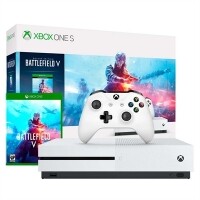 Console Xbox One S 1TB + Battlefield V Branco + Controle - Microsoft Console Xbox One S 1TB + Battlefield V Branco + Controle - Microsoft