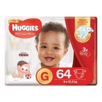 Huggies Fralda Supreme Care Hiper G 64 Fraldas Huggies Fralda Supreme Care Hiper G 64 Fraldas