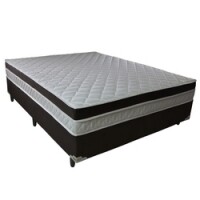Cama Box Queen + Colchão Molas Ensacadas e Pillow Revolution 158x198x58cm Br/Mr Cama Box Queen + Colchão Molas Ensacadas e Pillow Revolution 158x198x58cm Br/Mr