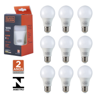 Kit 10 Lâmpadas LED Bulbo 9,8 Watts 1055 Lúmens Branca Bivolt Kit 10 Lâmpadas LED Bulbo 9,8 Watts 1055 Lúmens Branca Bivolt