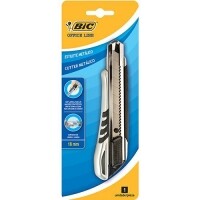 Estilete Metálico De Metal Com Grip Emborrachado - Bic Estilete Metálico De Metal Com Grip Emborrachado - Bic