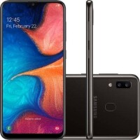 Smartphone Samsung Galaxy A20 32GB Dual Chip Android 9.0 Tela 6.4 Octa-Core 4G Câmera Dupla 13MP + 5MP - Preto Smartphone Samsung Galaxy A20 32GB Dual Chip Android 9.0 Tela 6.4 Octa-Core 4G Câmera Dupla 13MP + 5MP - Preto