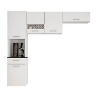 Conjunto de Cozinha Compacta Poliman Móveis 1 Nicho 5 Portas 1 Gaveta Ana C50000 em MDP Branco Conjunto de Cozinha Compacta Poliman Móveis 1 Nicho 5 Portas 1 Gaveta Ana C50000 em MDP Branco