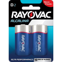 Pilha Rayovac 20220 Azul D Grande pacote de 2 Pilha Rayovac 20220 Azul D Grande pacote de 2