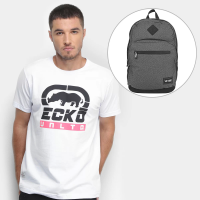 Kit Mochila Vibe Brava + Camiseta Ecko Básica Masculina Kit Mochila Vibe Brava + Camiseta Ecko Básica Masculina