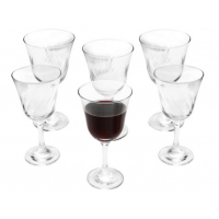 Jogo de Taças para Vinho Vidro 6 Peças 250ml - Nadir Lírio Jogo de Taças para Vinho Vidro 6 Peças 250ml - Nadir Lírio