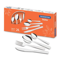Faqueiro Tramontina Buzios Inox 23799071 - 24 peças Faqueiro Tramontina Buzios Inox 23799071 - 24 peças