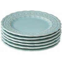 Porto Brasil Conjunto Com 6 Pratos De Sobremesa Peniche Verde Porto Brasil Conjunto Com 6 Pratos De Sobremesa Peniche Verde