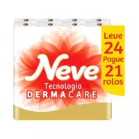 Papel Higiênico Folha Dupla Neve - Toque de Seda 30209802 24 Rolos 30m Papel Higiênico Folha Dupla Neve - Toque de Seda 30209802 24 Rolos 30m