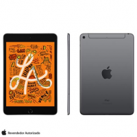 iPad Mini Cinza com Tela de 7,9, 3G/4G, 64 GB e Processador A12 - MUX52BZ/A iPad Mini Cinza com Tela de 7,9, 3G/4G, 64 GB e Processador A12 - MUX52BZ/A