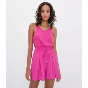 Blusa Alça Larga Lisa com Detalhe nas Costas Tam G Blusa Alça Larga Lisa com Detalhe nas Costas Tam G