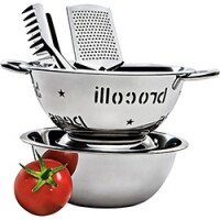Conjunto para Massa Inox 4 Peças - La Cuisine By Euro Home Conjunto para Massa Inox 4 Peças - La Cuisine By Euro Home