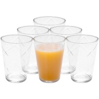 Jogo de Copos de Vidro 6 Peças 280ml - Nadir Maracatu Jogo de Copos de Vidro 6 Peças 280ml - Nadir Maracatu