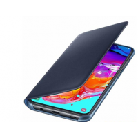 Capa Protetora Flip Wallet para Galaxy A70 em PU e Policarbonato Preto - Samsung - EF-WA705PBEGBR Capa Protetora Flip Wallet para Galaxy A70 em PU e Policarbonato Preto - Samsung - EF-WA705PBEGBR