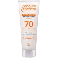 Protetor Solar Facial Cenoura e Bronze FPS70 Cenoura e Bronze 50g Protetor Solar Facial Cenoura e Bronze FPS70 Cenoura e Bronze 50g