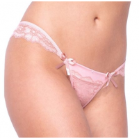Calcinha Click Chique Biquíni Sexy Lateral Rendada Rosa Calcinha Click Chique Biquíni Sexy Lateral Rendada Rosa