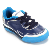 Chuteira Futsal Infantil Penalty Rocket Vlll - Azul e Branco Chuteira Futsal Infantil Penalty Rocket Vlll - Azul e Branco