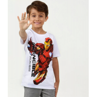 Camiseta Infantil Homem de Ferro Manga Curta Marvel Camiseta Infantil Homem de Ferro Manga Curta Marvel