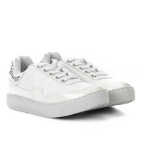 Tênis Santa Lolla Detalhe Verniz Feminino - Branco Tênis Santa Lolla Detalhe Verniz Feminino - Branco