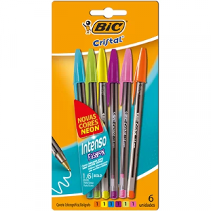 Caneta Esferográfica Bic 1.6mm Intenso Fashion 930187 Caneta Esferográfica Bic 1.6mm Intenso Fashion 930187