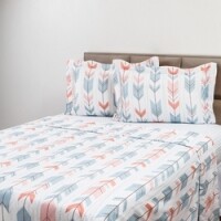 Jogo De Cama Queen Setas 150 Fios 4 Peças Casa & Conforto Jogo De Cama Queen Setas 150 Fios 4 Peças Casa & Conforto