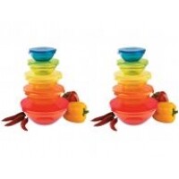 Conjunto de Tigelas de Vidro 10 Peças - Casambiente JGTI002/02 Conjunto de Tigelas de Vidro 10 Peças - Casambiente JGTI002/02