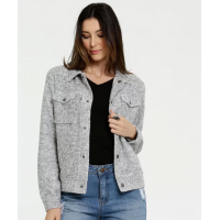 Jaqueta Feminina Textura Botões Marisa Jaqueta Feminina Textura Botões Marisa