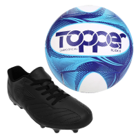 Kit Chuteira e Bola Campo Kit Chuteira e Bola Campo