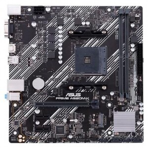 Placa-Mãe Asus Prime A520M-K AMD AM4 mATX DDR4 Placa-Mãe Asus Prime A520M-K AMD AM4 mATX DDR4