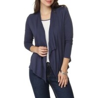 Cardigan Assimétrico LUK Manga Longa Azul Marinho Cardigan Assimétrico LUK Manga Longa Azul Marinho