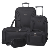 Conjunto de Malas de Viagem Swiss Move 5 Peças Friburgo Preta CJ14G0285 Conjunto de Malas de Viagem Swiss Move 5 Peças Friburgo Preta CJ14G0285
