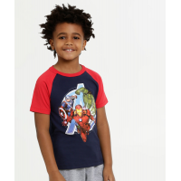 Camiseta Infantil Estampa Vingadores Marvel Camiseta Infantil Estampa Vingadores Marvel