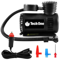 Mini Compressor Ar Compacto 12V 300 PSI Preto Mini Compressor Ar Compacto 12V 300 PSI Preto