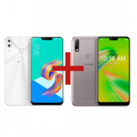 ZenFone 5 4GB/64GB Branco + Zenfone Max Plus (M2) 3GB/32GB Prata ZenFone 5 4GB/64GB Branco + Zenfone Max Plus (M2) 3GB/32GB Prata