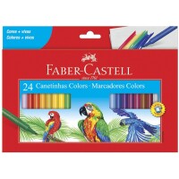 Canetinha Hidrográfica 24 Cores Faber-Castell Canetinha Hidrográfica 24 Cores Faber-Castell