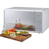 Micro-ondas LG Ms3059L 30 Litros Prata Frente Espelhada Micro-ondas LG Ms3059L 30 Litros Prata Frente Espelhada