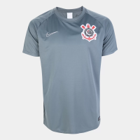 Camisa Corinthians Treino 19/20 Nike Masculina - Cinza e Branco Camisa Corinthians Treino 19/20 Nike Masculina - Cinza e Branco