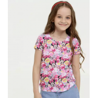 Blusa Infantil Estampa Minnie Manga Curta Disney Blusa Infantil Estampa Minnie Manga Curta Disney