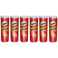 Kit Batata Pringles Original 6 Unidades - 114g Cada Kit Batata Pringles Original 6 Unidades - 114g Cada