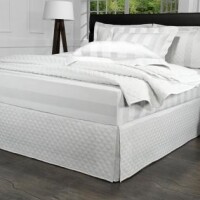 Saia para cama Box Matelassada com Tampão Solteiro - Quioto Matelada Branco - Dui Design Saia para cama Box Matelassada com Tampão Solteiro - Quioto Matelada Branco - Dui Design