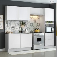 Cozinha Compacta Madesa Maxi com 6 Portas e 3 Gavetas Cozinha Compacta Madesa Maxi com 6 Portas e 3 Gavetas